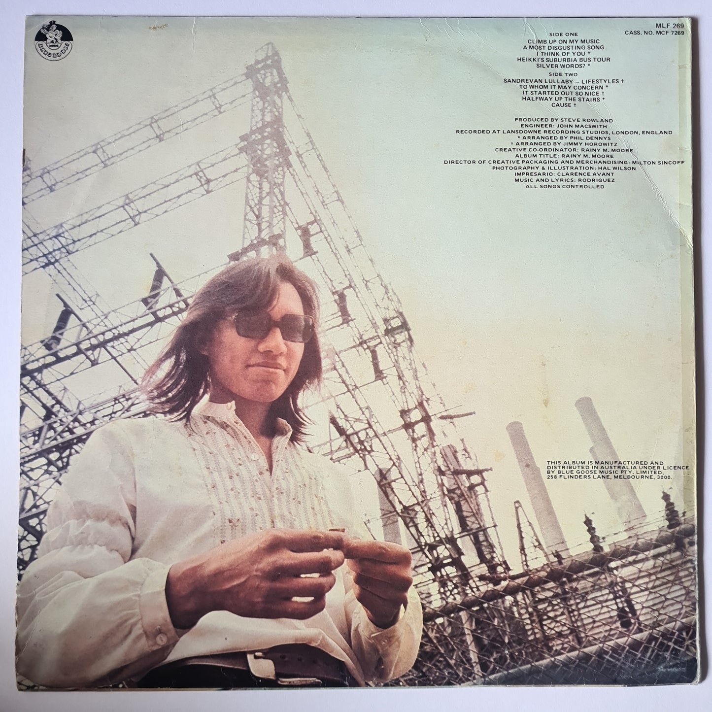 Rodriguez – Coming From Reality - 1979 (Australian Pressing) - Vinyl Record