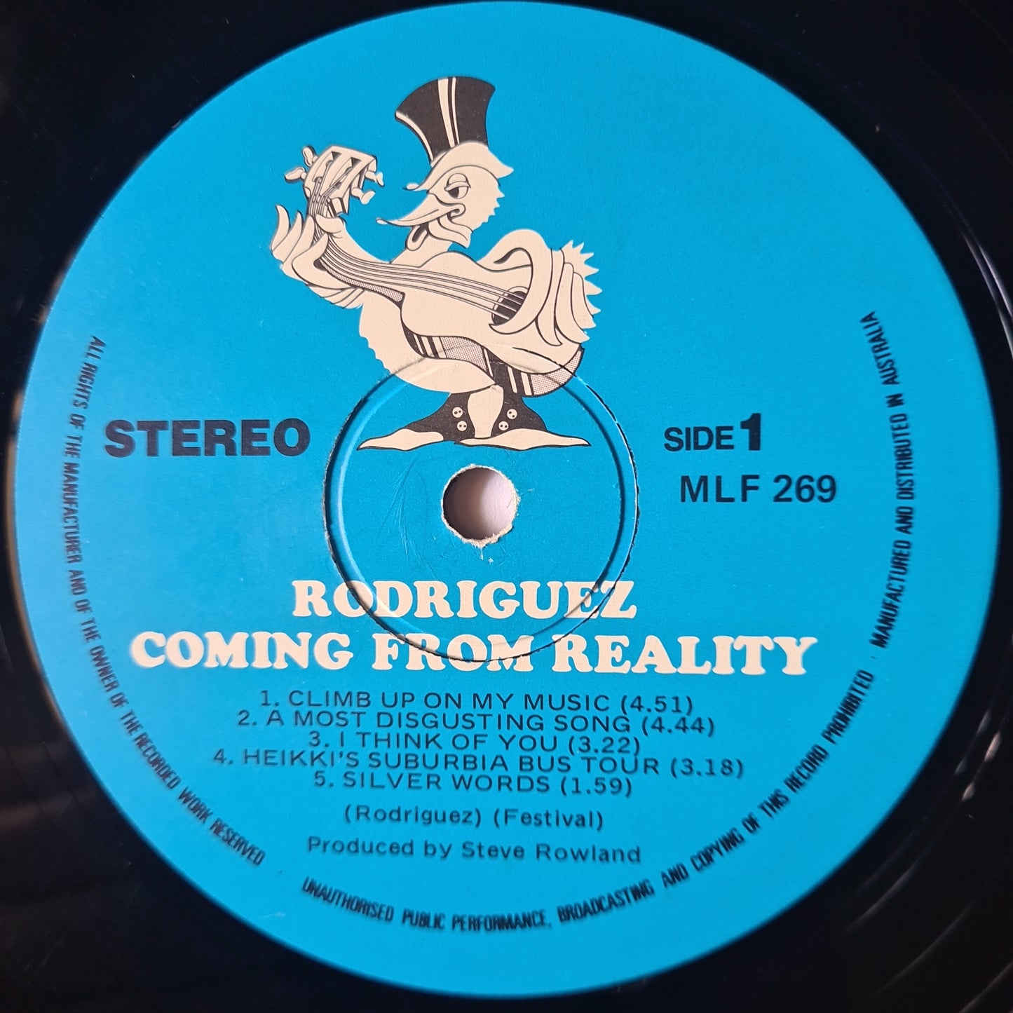 Rodriguez – Coming From Reality - 1979 (Australian Pressing) - Vinyl Record