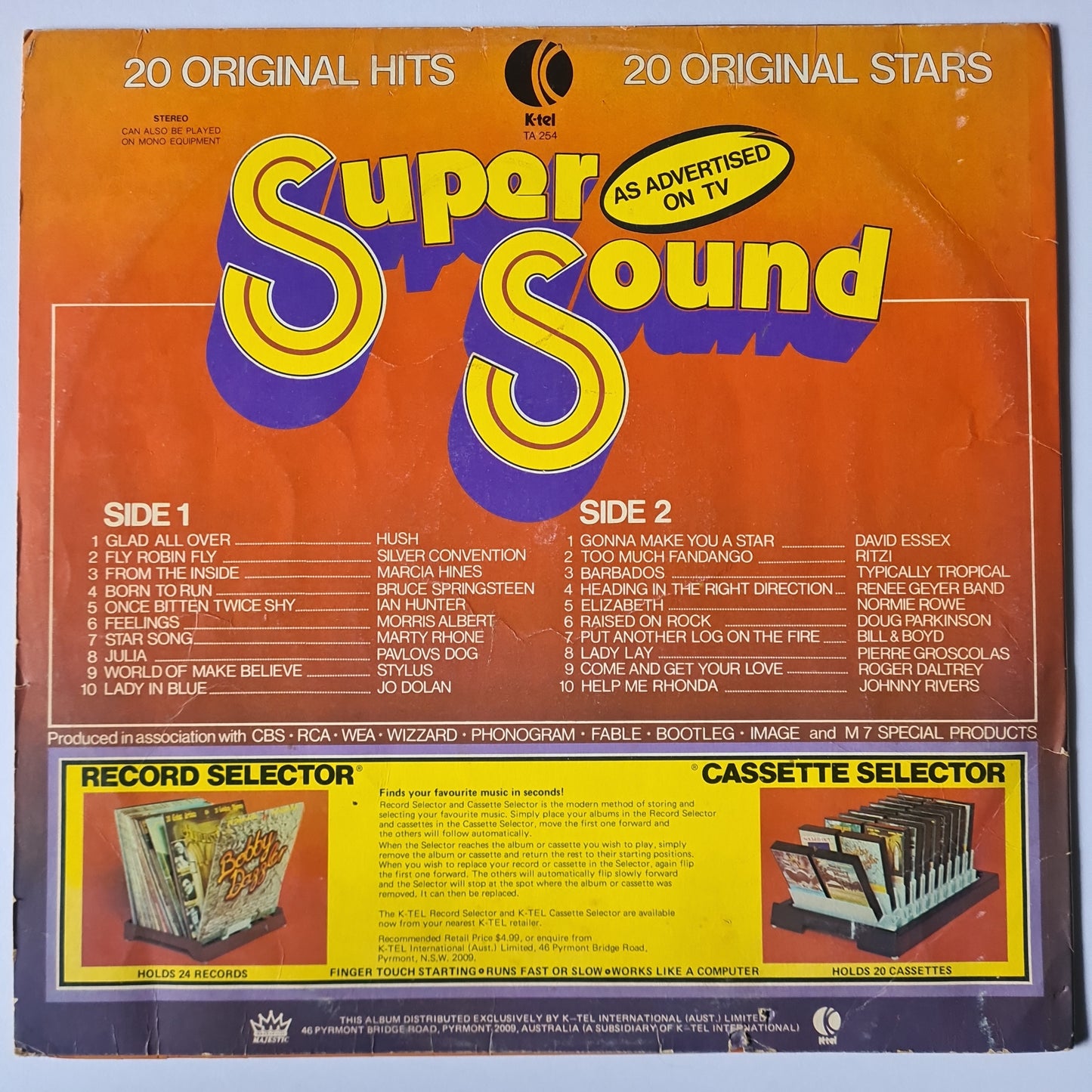 Various Artists/Hits album - Super Sound - 1976 - Vinyl Record