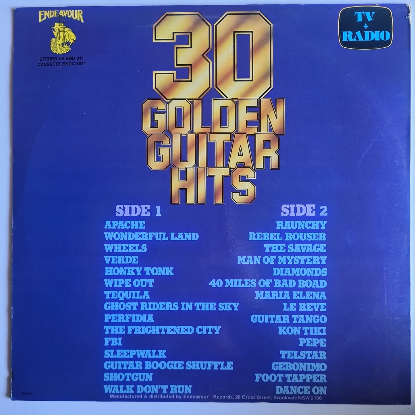 Various Artists/Hits album - 30 Golden Guitar Hits - 1980 - Vinyl Record