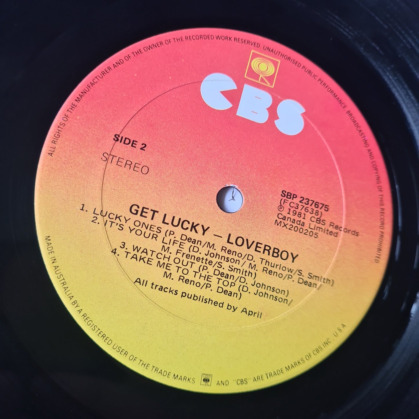 Loverboy – Get Lucky - 1981 - Vinyl Record