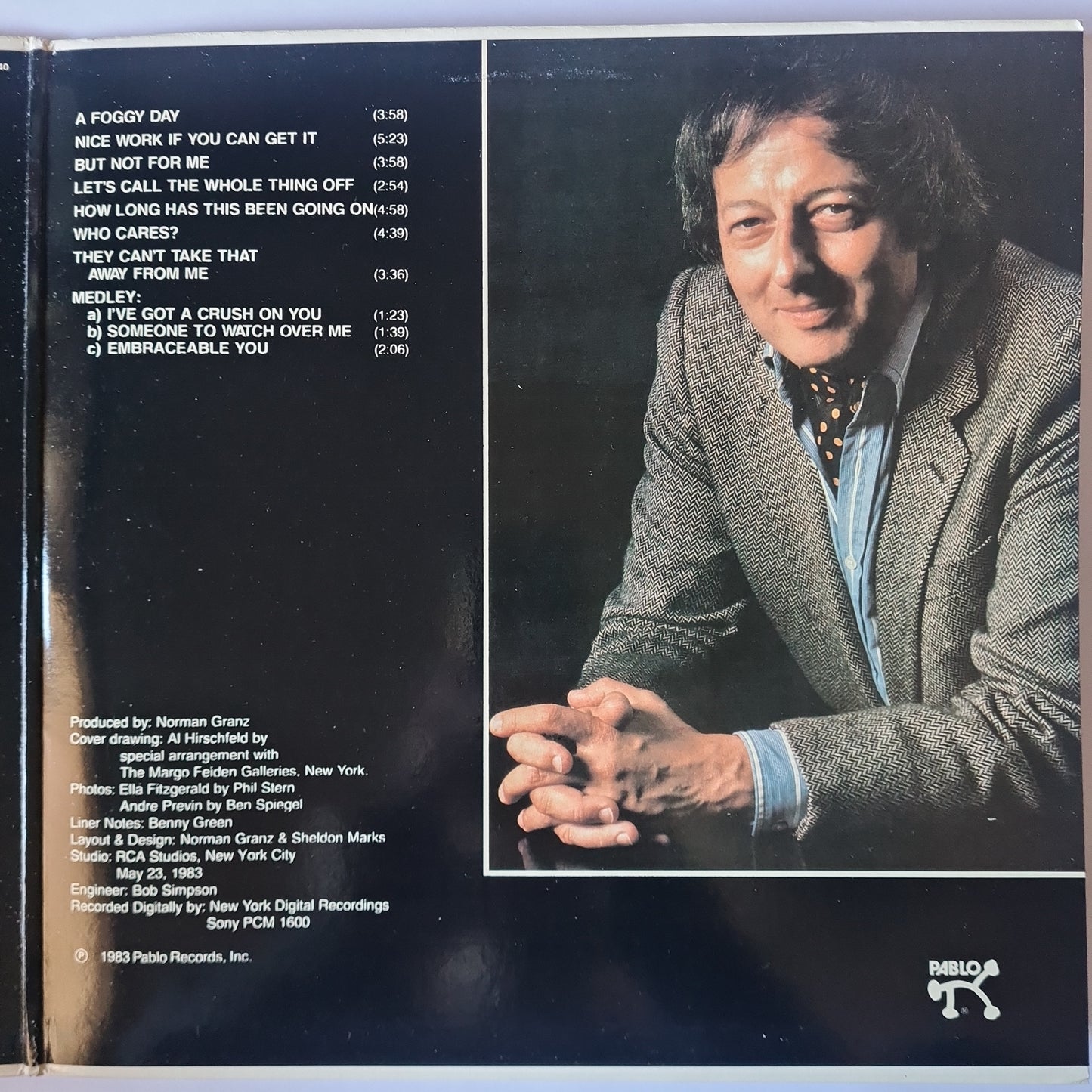 Ella Fitzgerald & Andre Previn – Nice Work If You Can Get It - Ella Fitzgerald And Andre Previn Do Gershwin - 1983 Pressing - Vinyl Record
