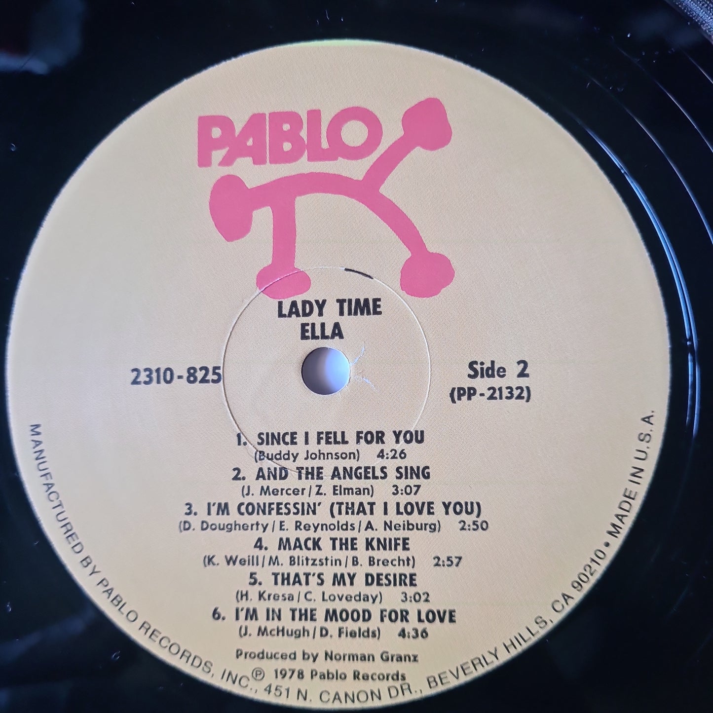 Ella Fitzgerald With Jackie Davis And Louie Bellson – Lady Time - 1978 Pressing - Vinyl Record