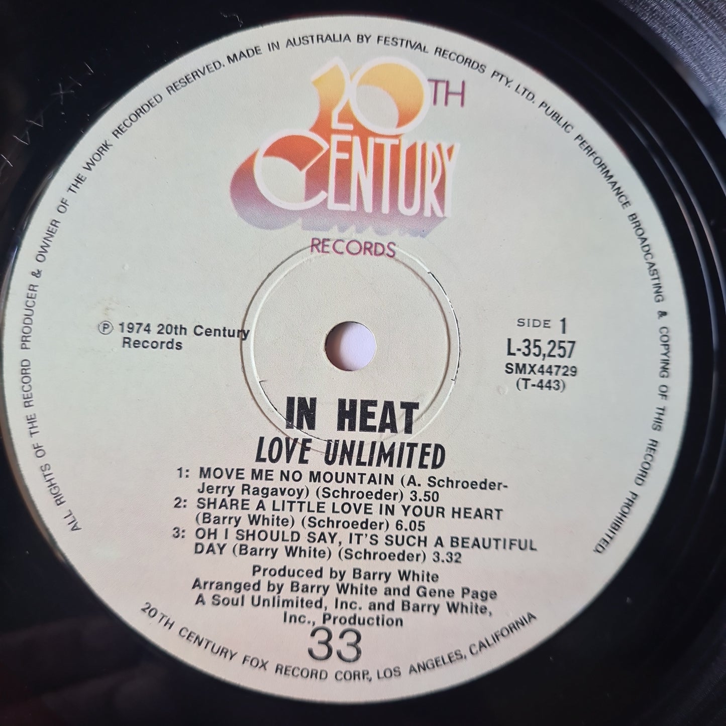 Love Unlimited (Barry White) – In Heat - 1974 - Vinyl Record