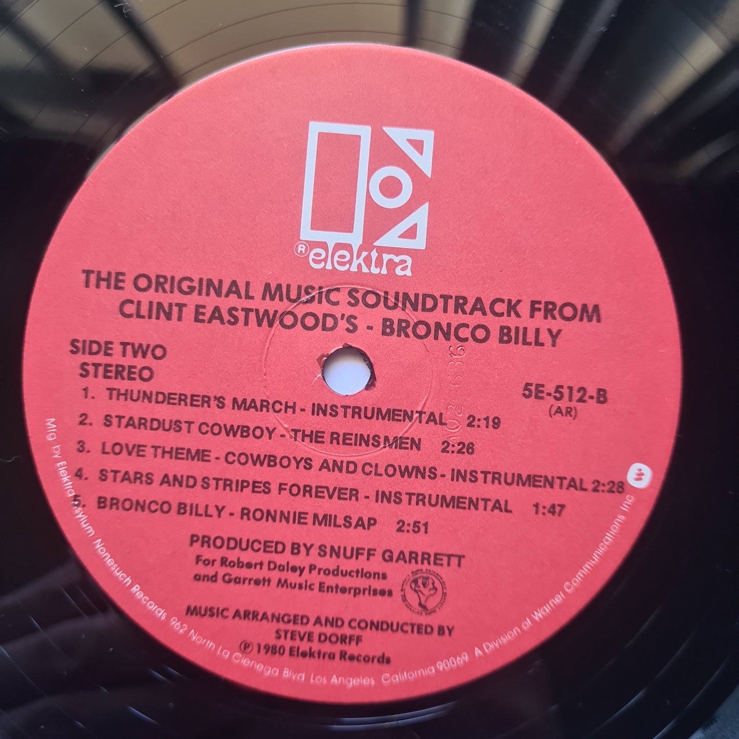 Bronco Billy – Original Soundtrack Music From Clint Eastwood's Film - 1980 - Vinyl Record