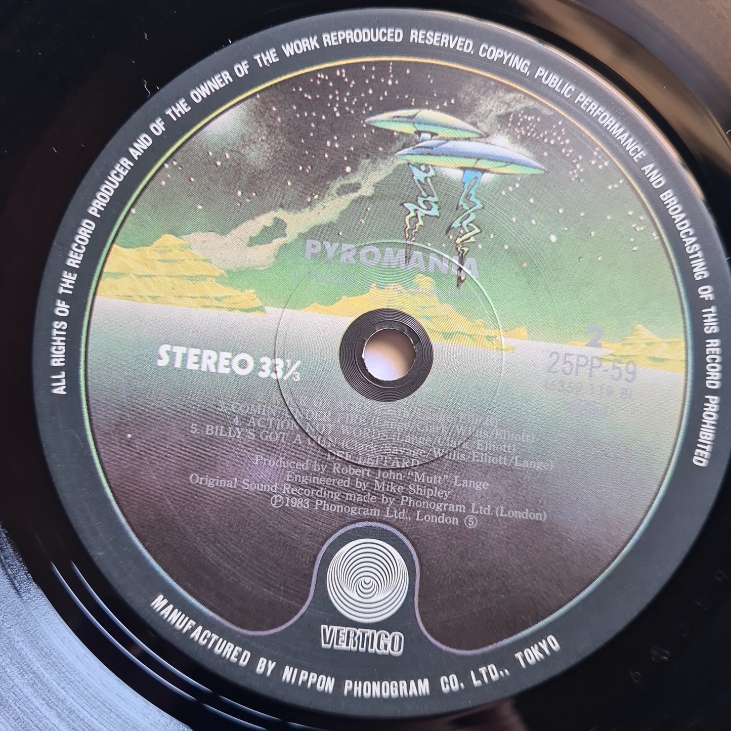 Def Leppard – Pyromania - 1983 Japanese Pressing - Vinyl Record LP