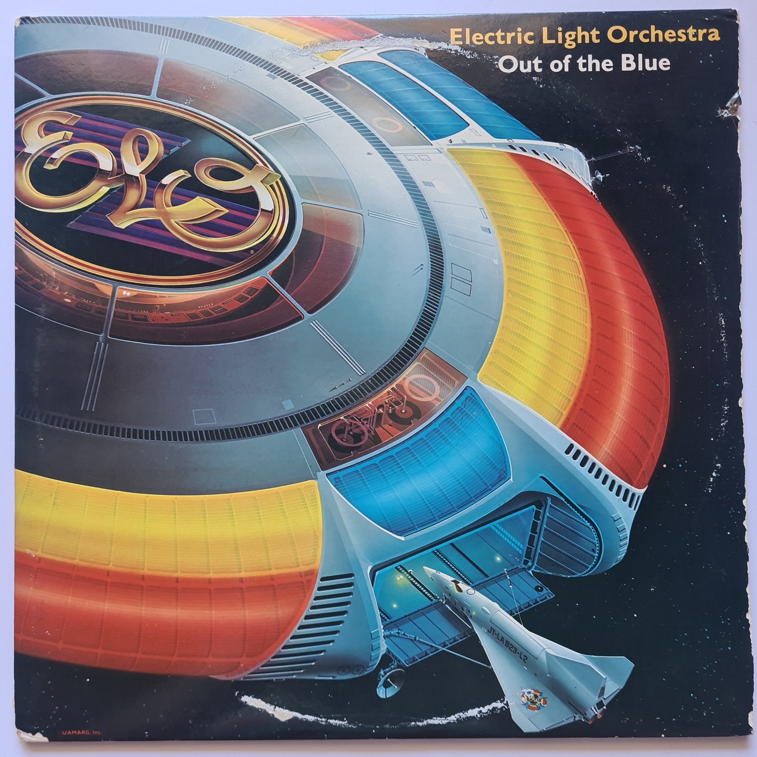 ELO Out Of The Blue 1977 (USA Pressing Gatefold 2LP) with poster