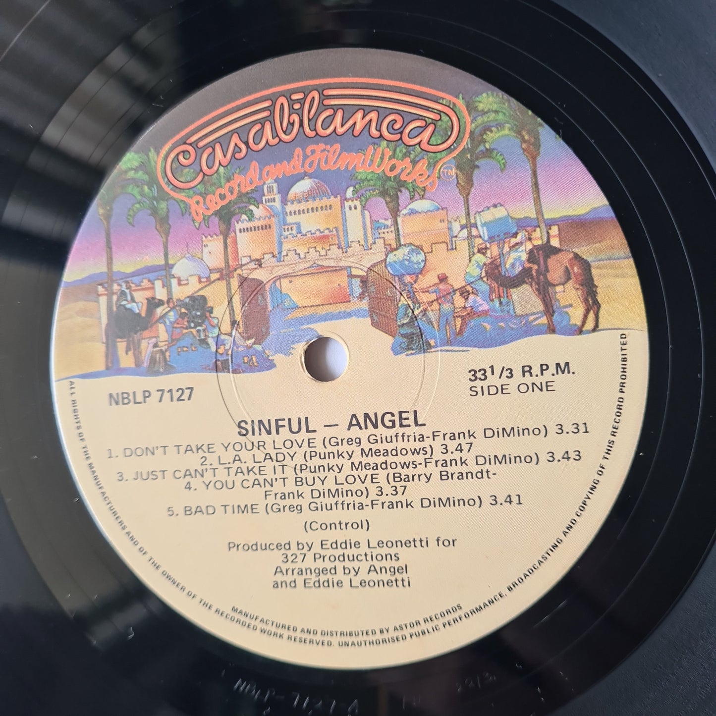 Angel – Sinfull - 1979 - Vinyl Record