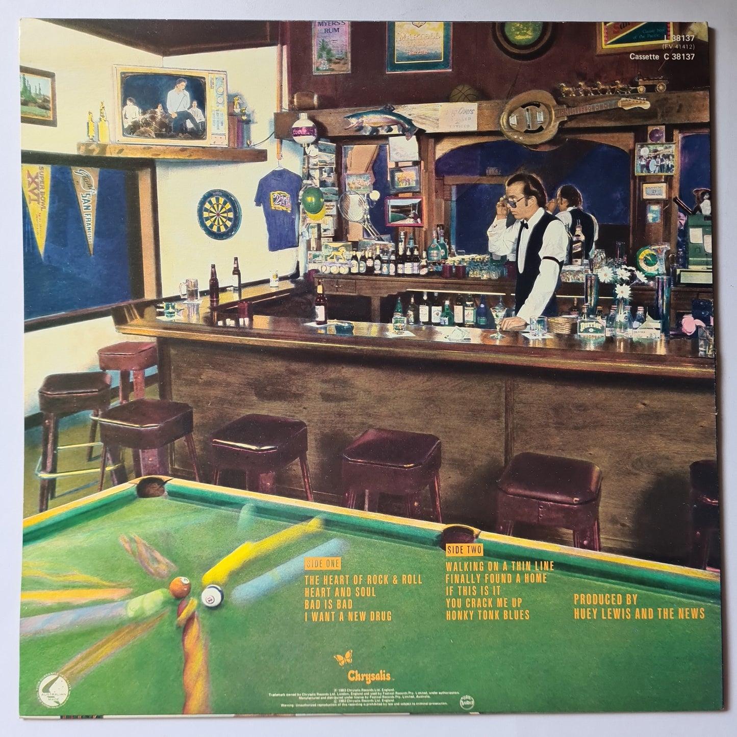 Huey Lewis & The News – Sports - 1983 - Vinyl Record