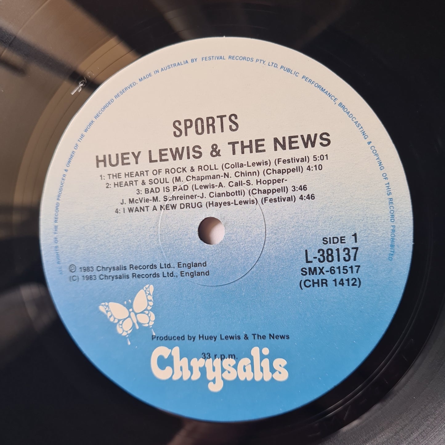 Huey Lewis & The News – Sports - 1983 - Vinyl Record