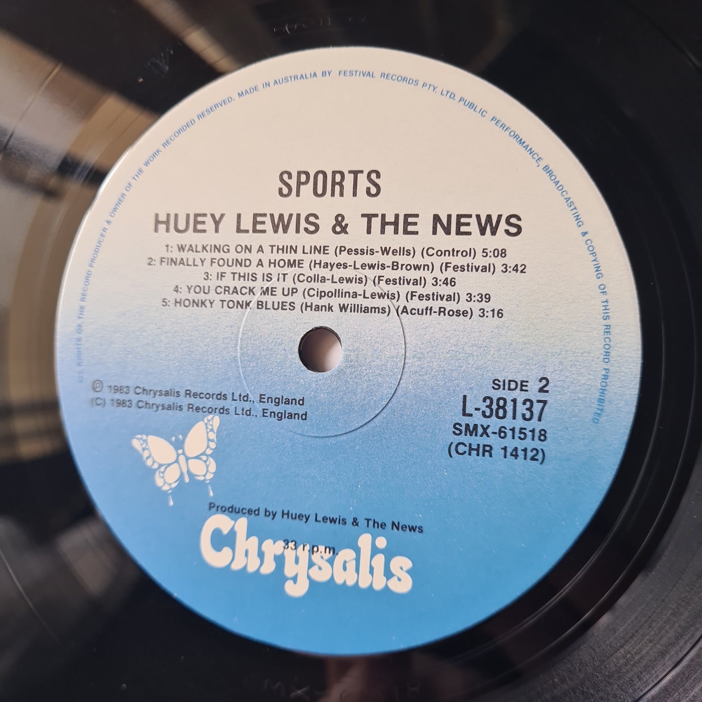 Huey Lewis & The News – Sports - 1983 - Vinyl Record
