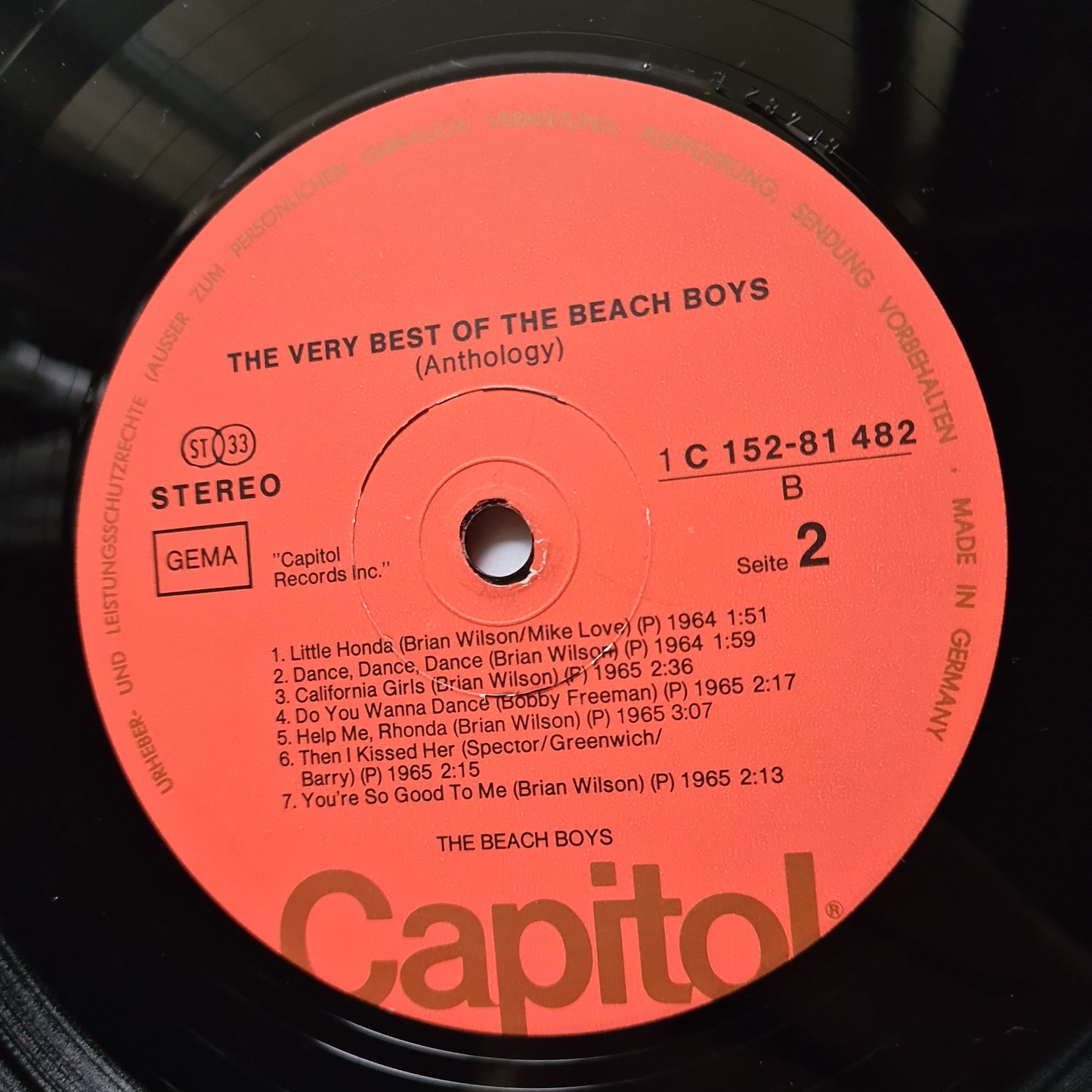 The Beach Boys – The Very Best Of The Beach Boys (Anthology 1963-69) - (2LP Gatefold) 1974 - Vinyl Record