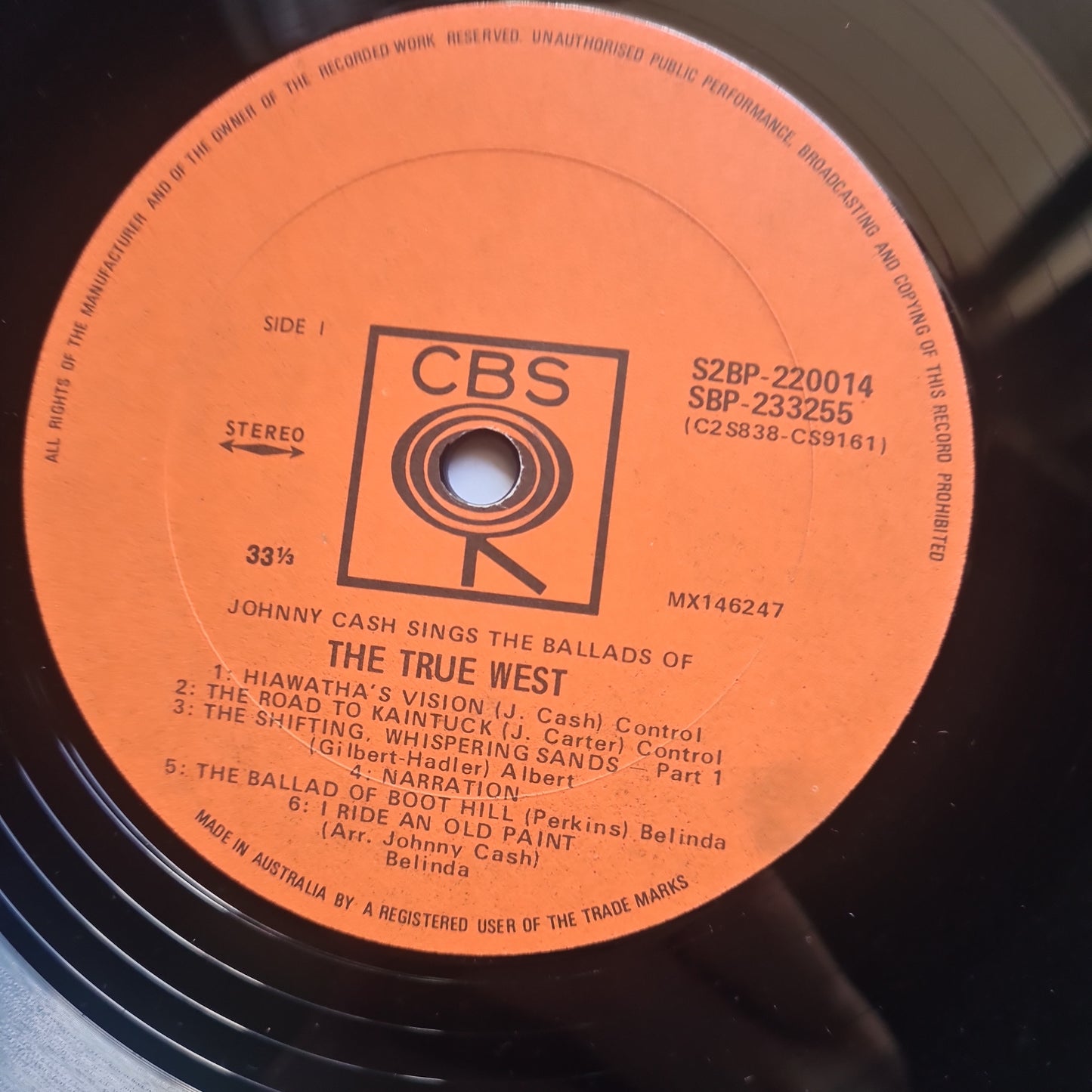 Johnny Cash – Johnny Cash Sings The Ballads Of The True West - 1965 - Vinyl Record (2LP Gatefold)