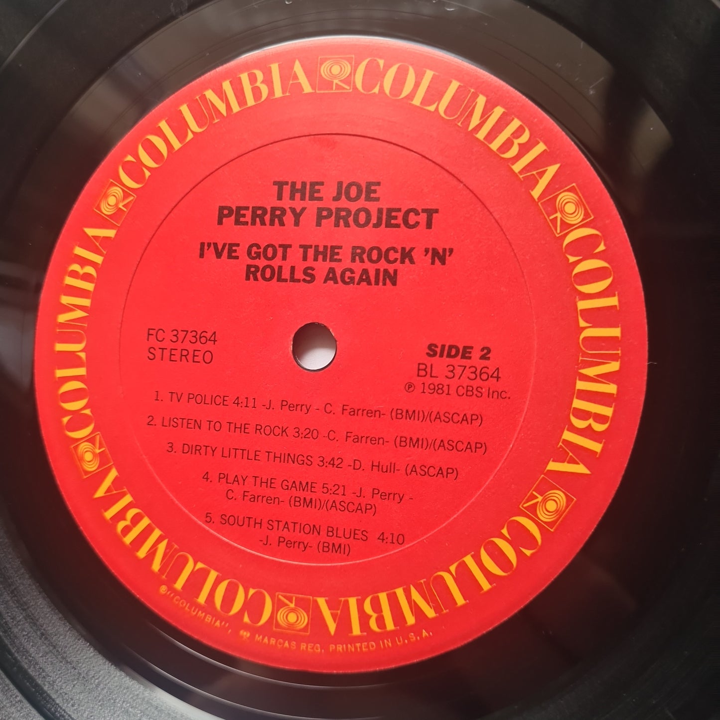 The Joe Perry Project (Aerosmith) – I've Got The Rock 'N' Rolls Again - 1981 - Vinyl Record LP