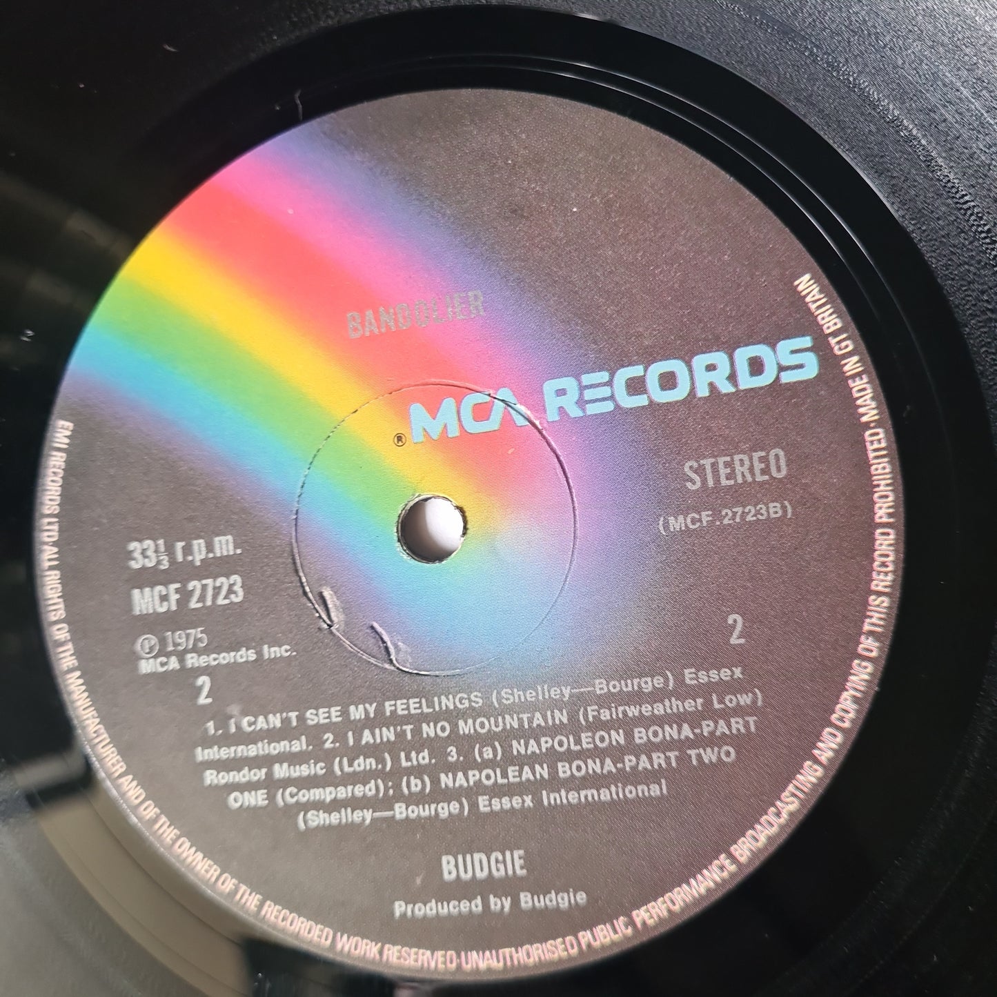 Budgie – Bandolier- 1975 (UK Pressing) - Vinyl Record LP