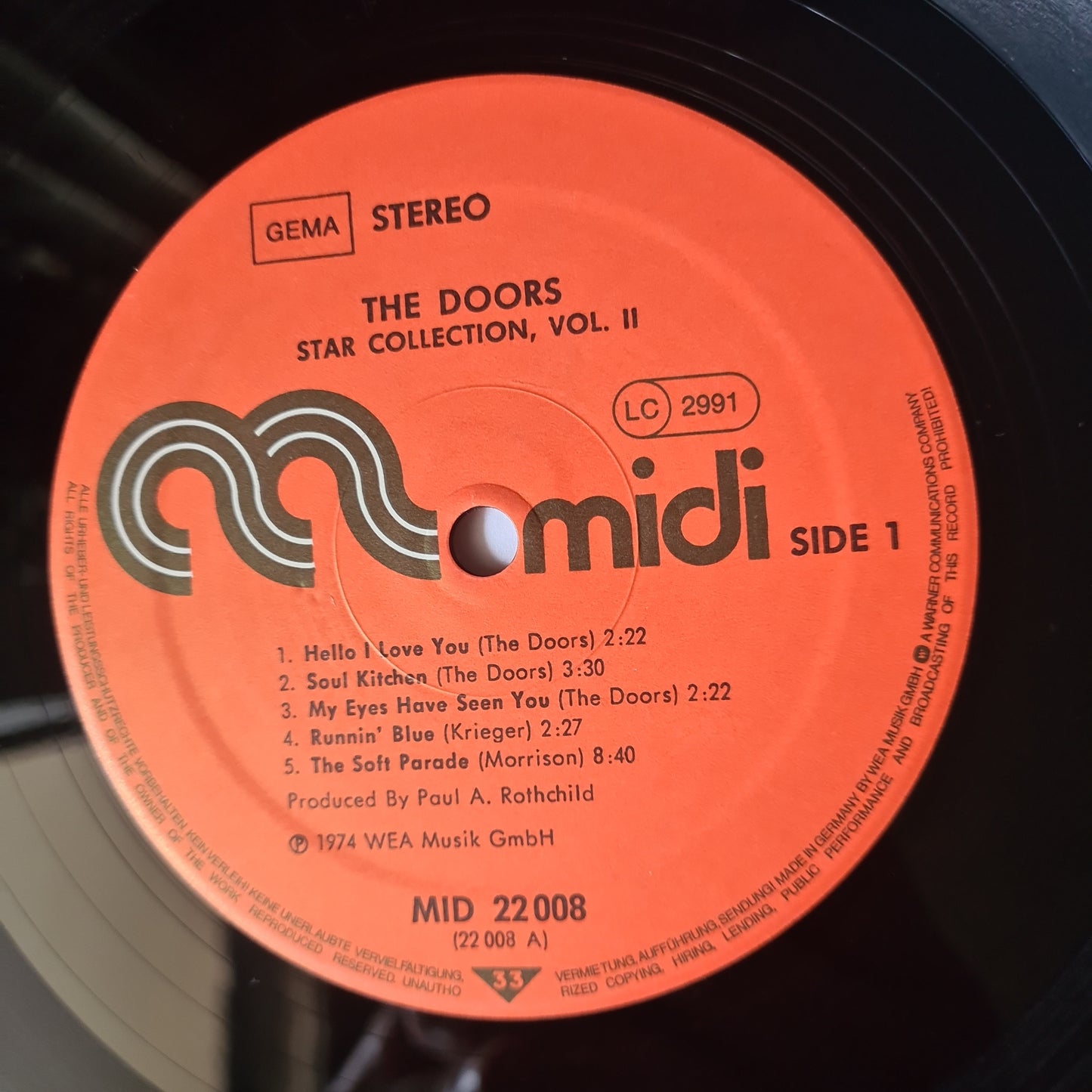 The Doors – Star Collection (Greatest hits) Vol 2. - 1974 - Vinyl Record