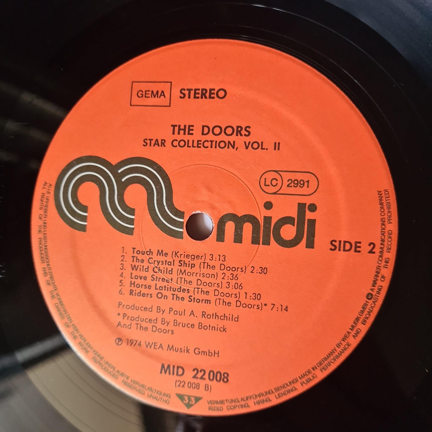 The Doors – Star Collection (Greatest hits) Vol 2. - 1974 - Vinyl Record