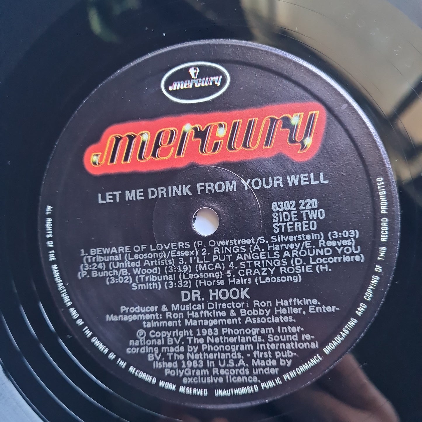 Dr Hook – Let Me Drink From Your Well - 1983 - Vinyl Record