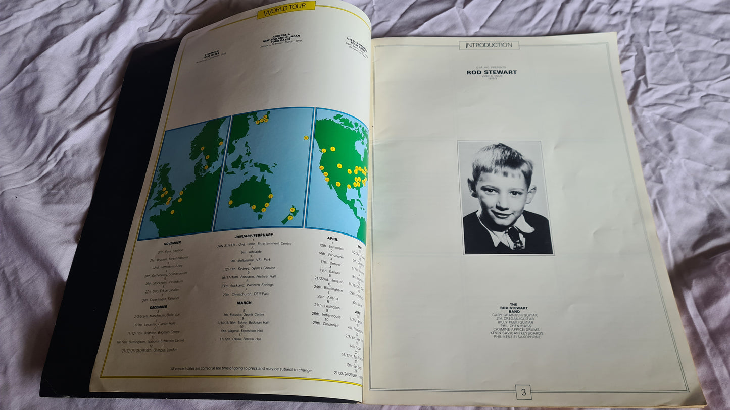 ROD STEWART- BLONDES HAVE MORE FUN- 1979-1980 TOUR BOOK - PROGRAM