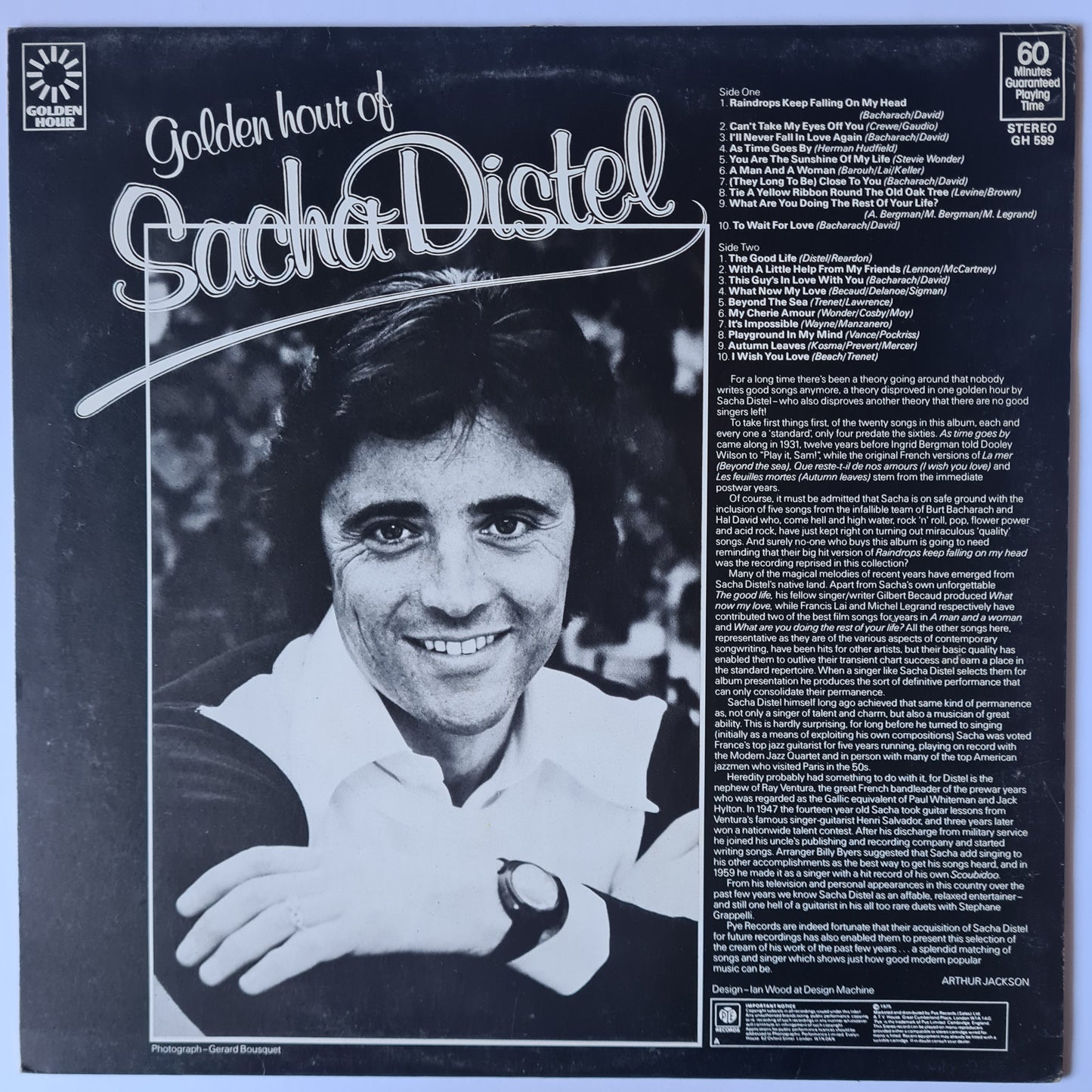 CLEARANCE STOCK! - SACHA DISTEL - VINYL RECORD