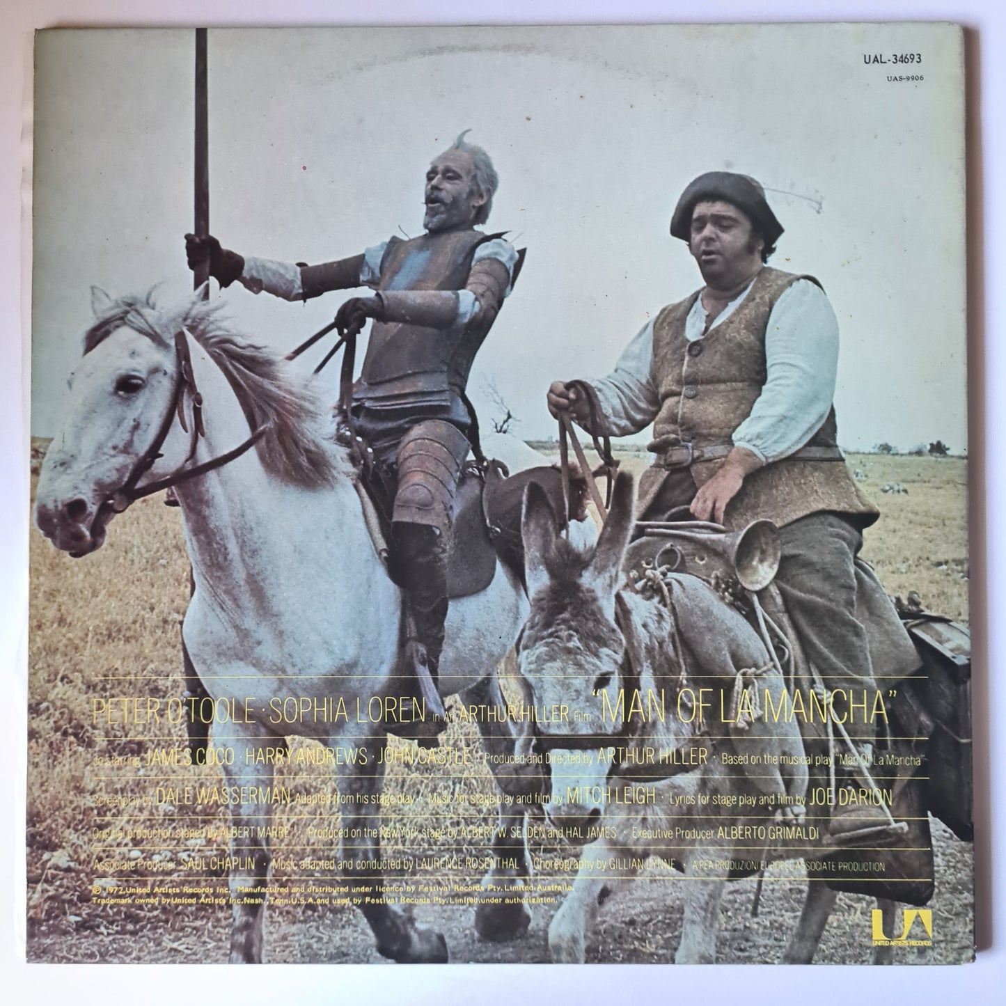 CLEARANCE STOCK! - SOUNDTRACK: MAN OF LA MANCHA - VINYL RECORD