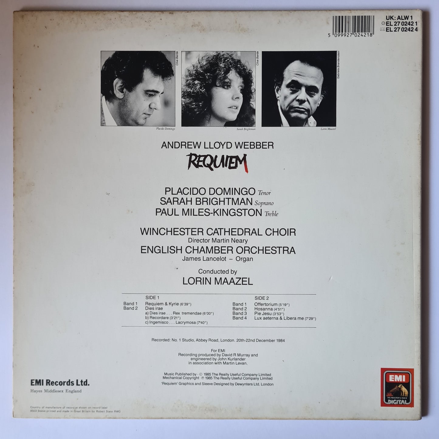 CLEARANCE STOCK! SOUNDTRACK: REQUIEM - VINYL RECORD