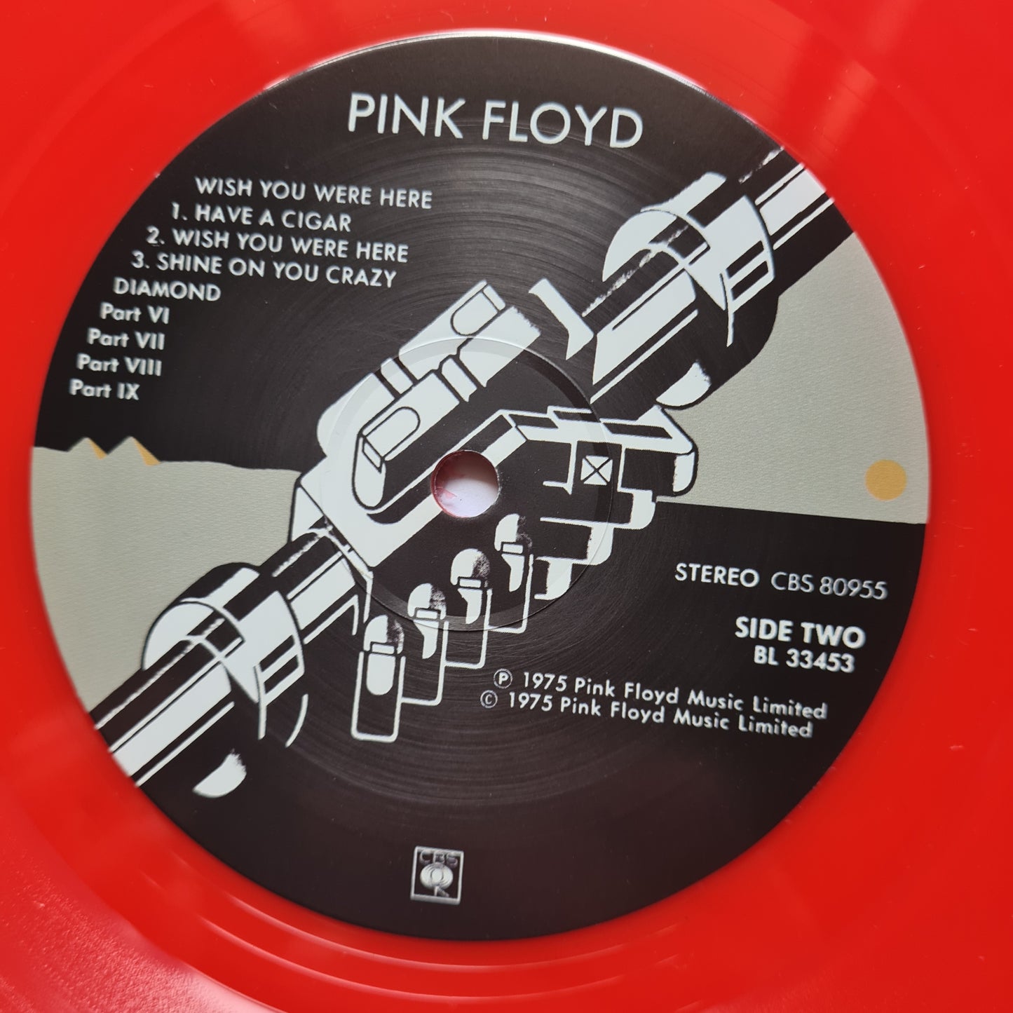 Pink Floyd – Wish You Were Here - 1975 - Unofficial Red Vinyl Israel Pressing - Vinyl Record LP