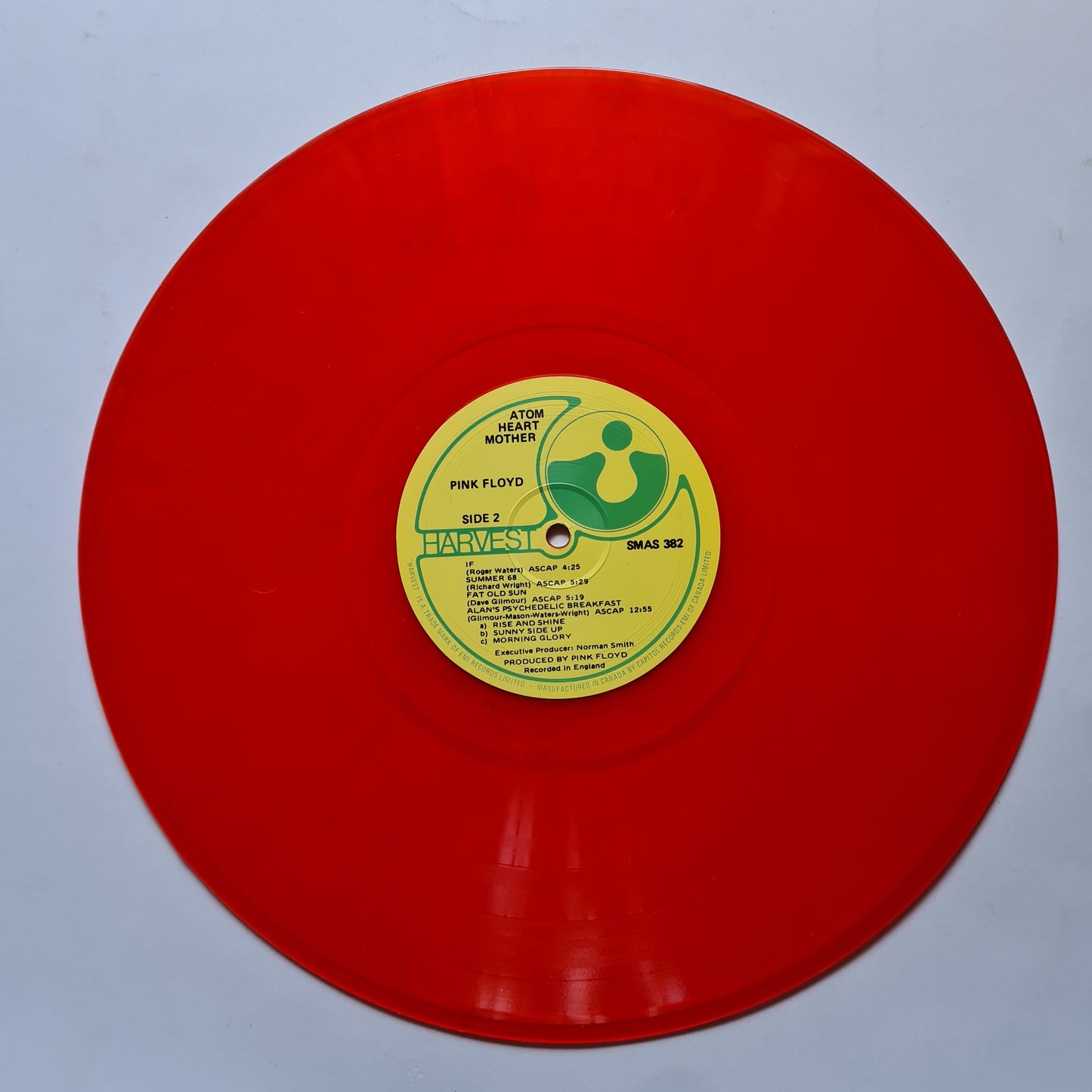 Pink Floyd – Atom Heart Mother - 1970 - Unofficial Red Vinyl Israel Pressing - Vinyl Record LP