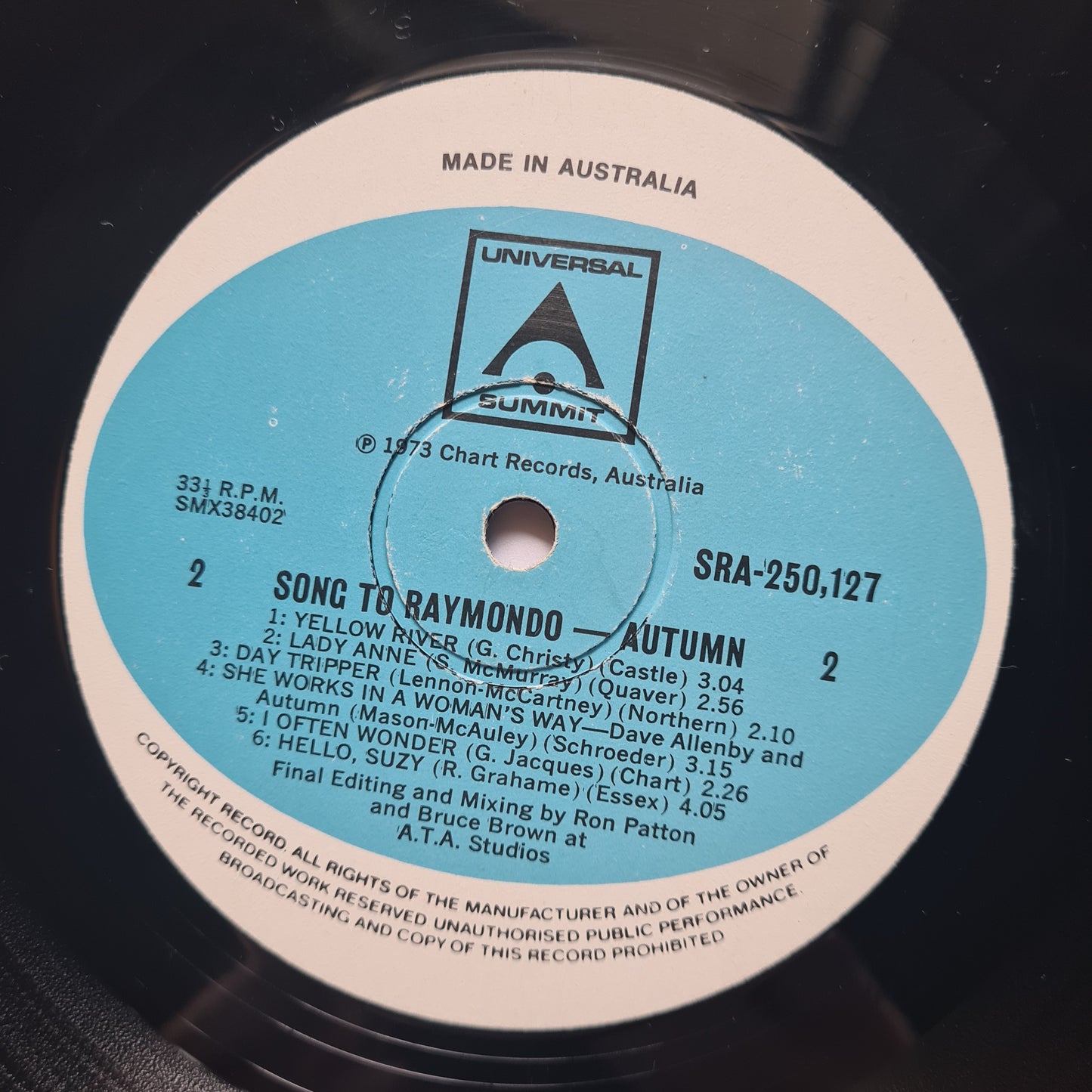 Autumn – Song To Raymondo - 1971 (1973 second pressing) - Vinyl Record