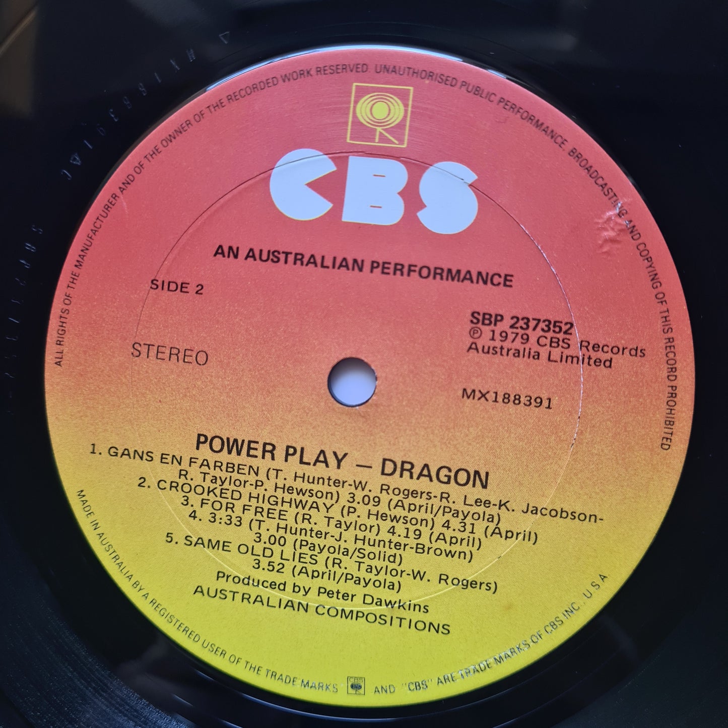 Dragon – Power Play - 1979 - Vinyl Record LP