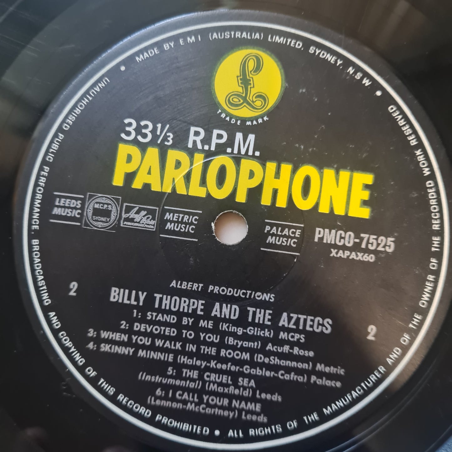 Billy Thorpe & The Aztecs – Billy Thorpe & The Aztecs - 1965 (MONO PRESSING) - Vinyl Record LP