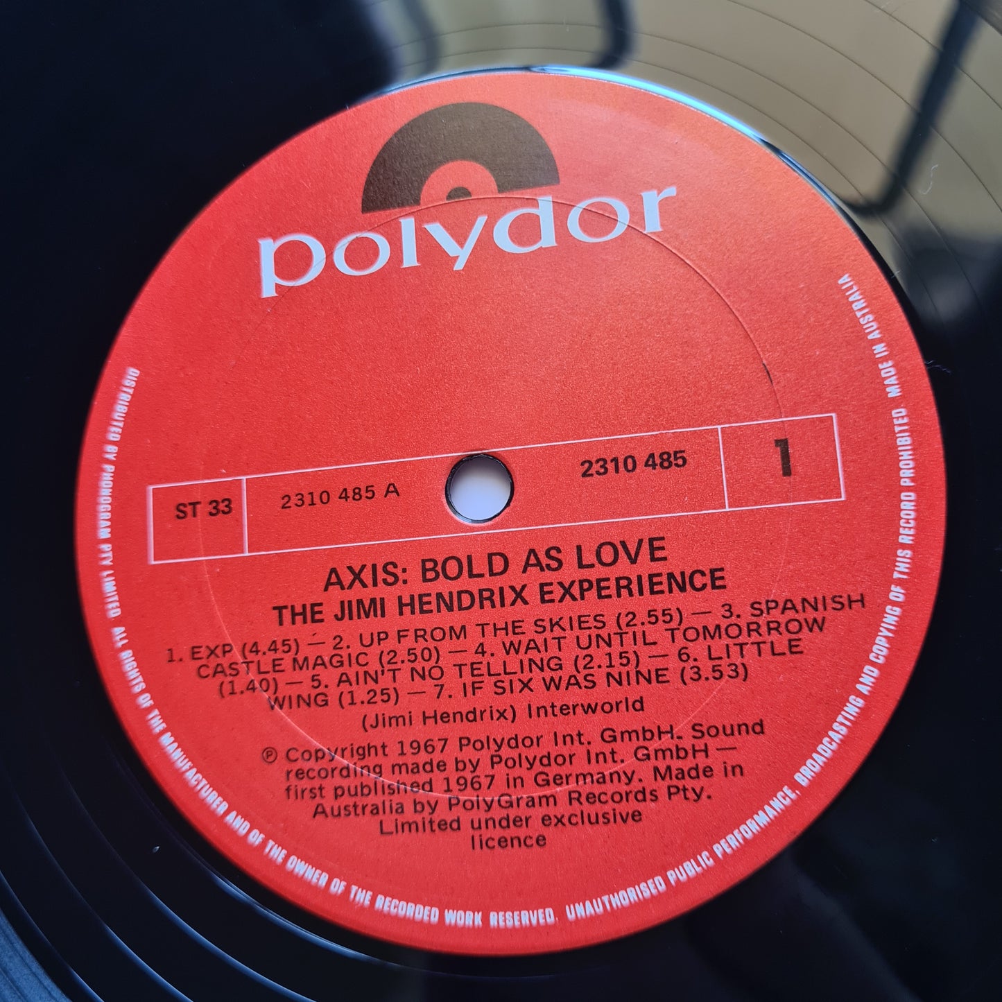 The Jimi Hendrix Experience – Axis Bold As Love - 1967 (1980 Pressing) - NM Vinyl Record LP Gatefold