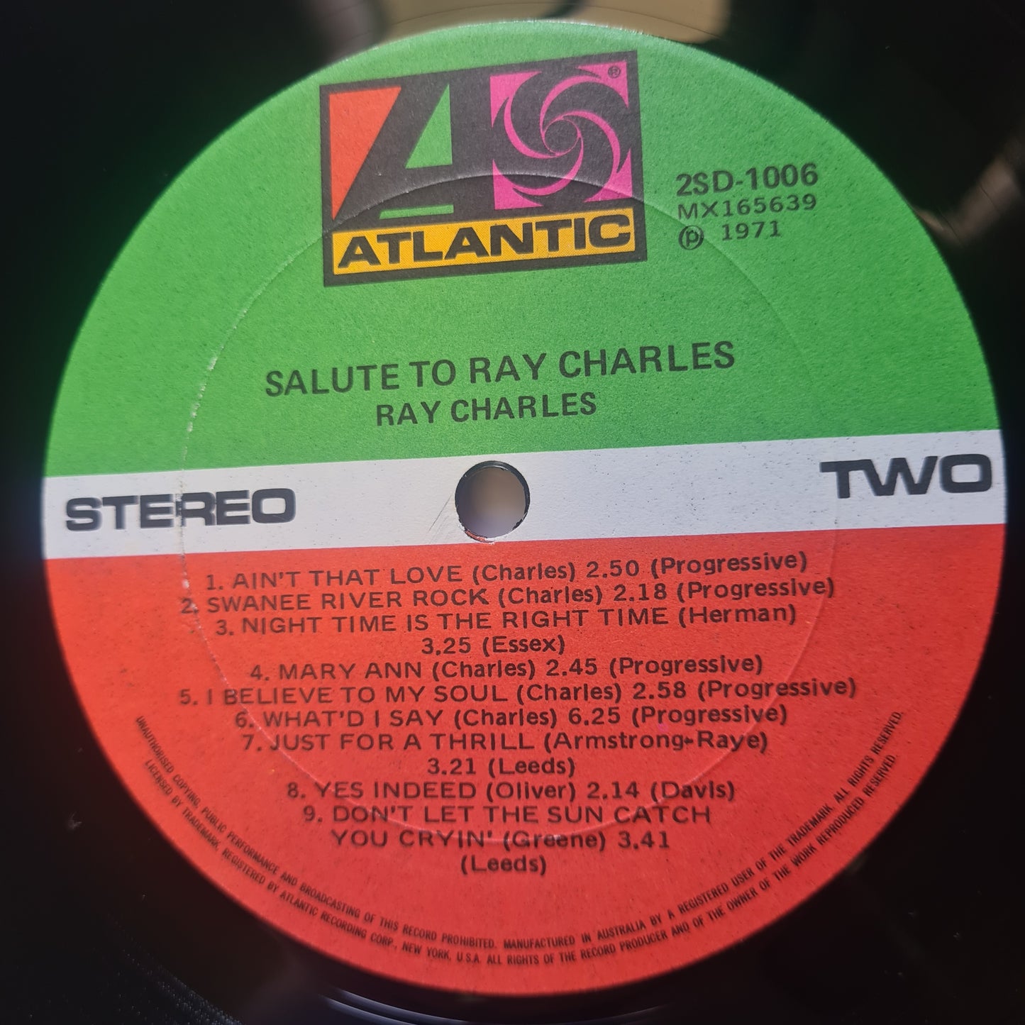 Ray Charles – His All Time Great Performances (Best Of) - 1971 (Gatefold)