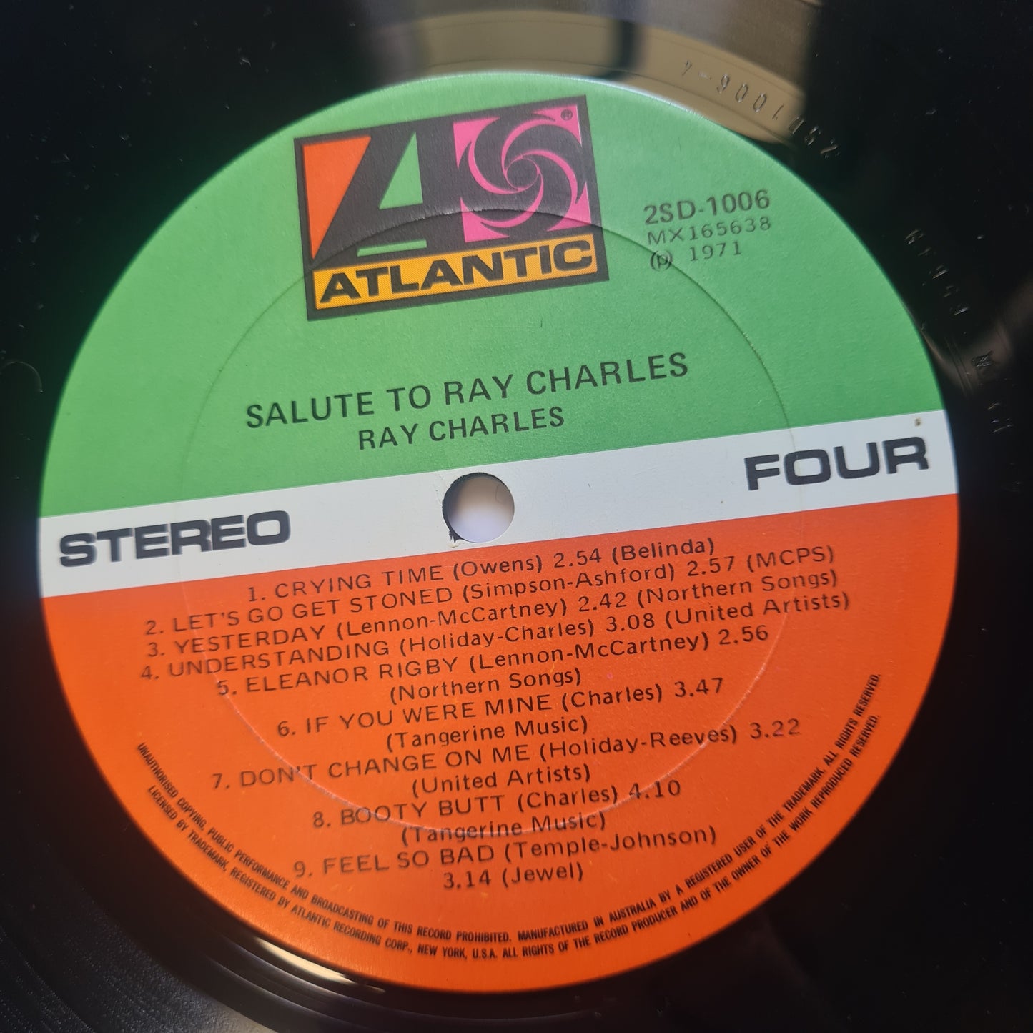 Ray Charles – His All Time Great Performances (Best Of) - 1971 (Gatefold)