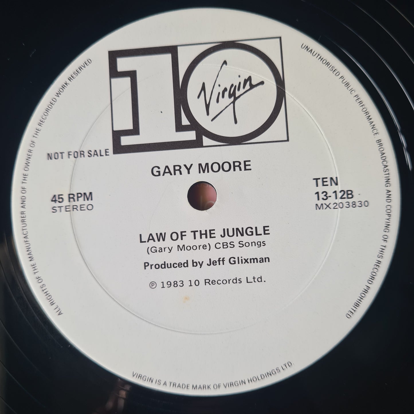 Gary Moore (Thin Lizzy) – Hold On To Love (Promo) - 1983 - Maxi Single Vinyl Record