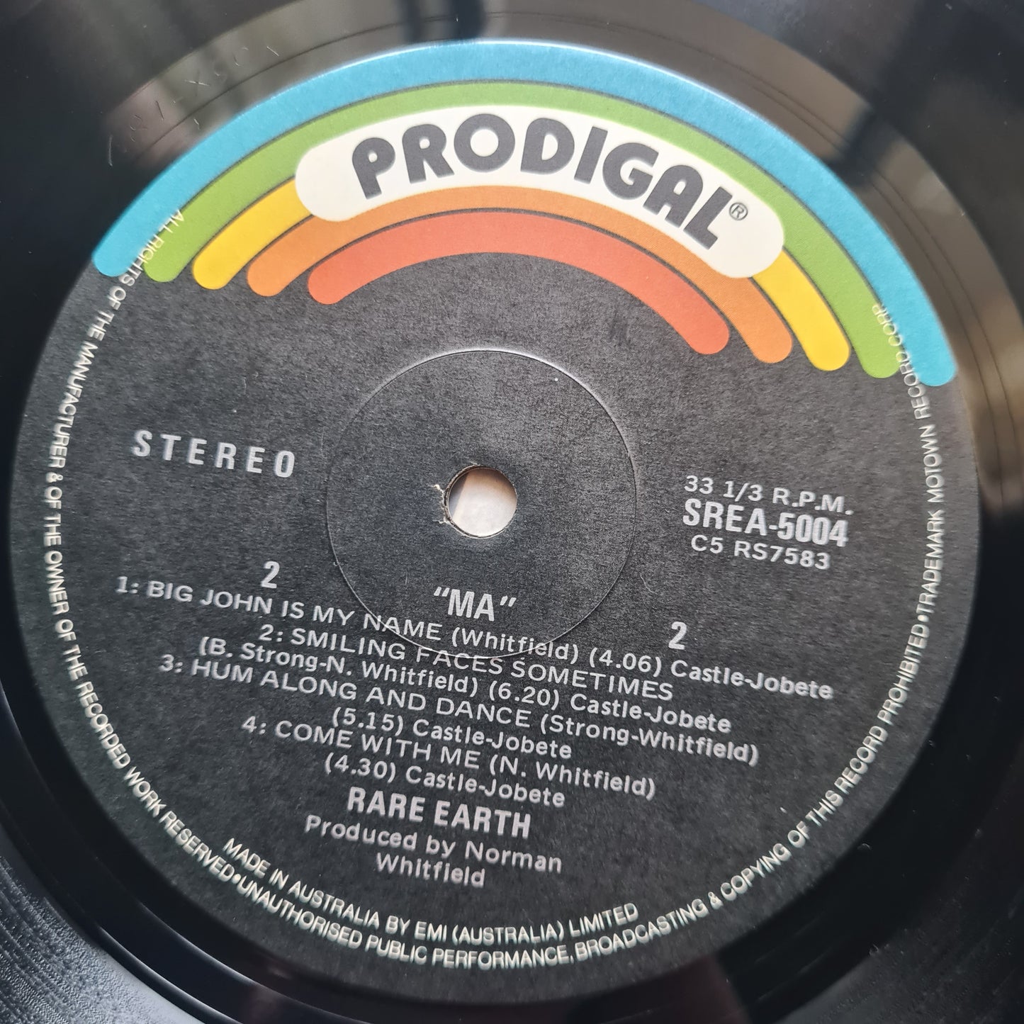 Rare Earth – Ma - 1973 - Vinyl Record LP