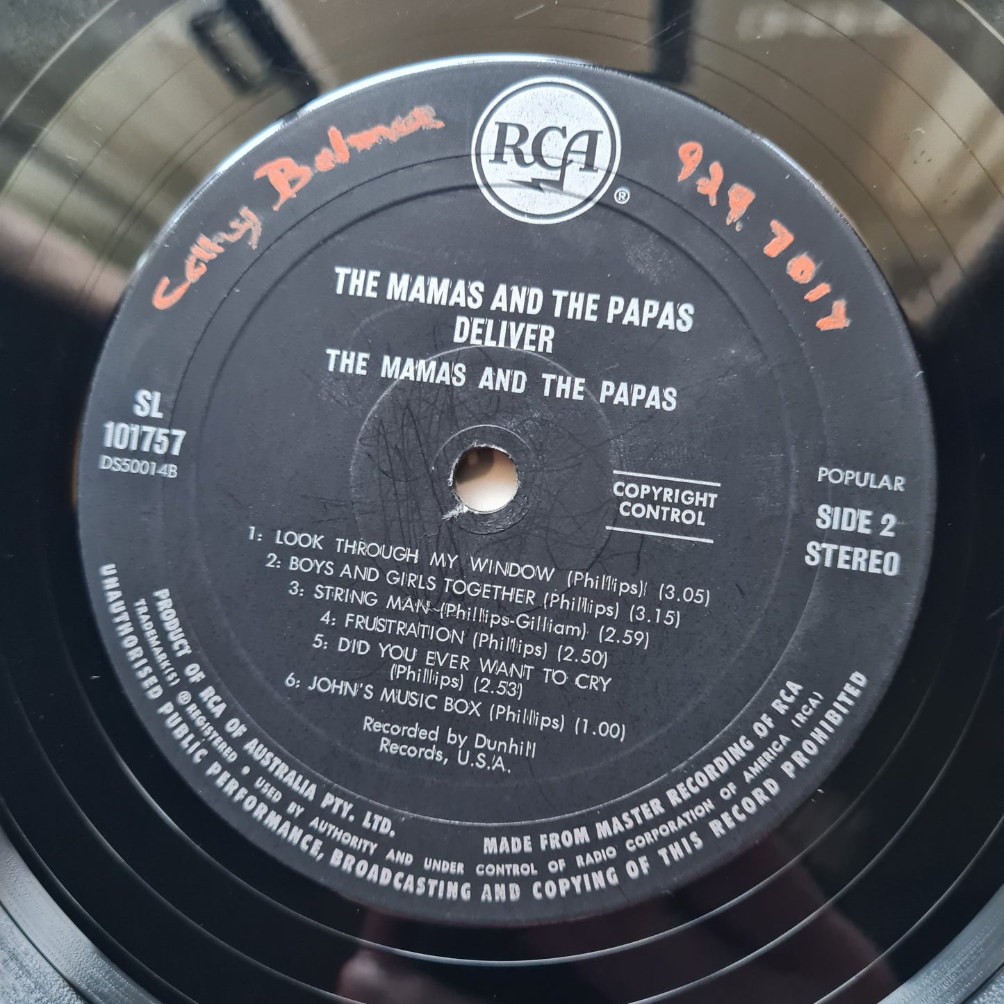 The Mamas & The Papas – Deliver - 1967 - Vinyl Record Lp