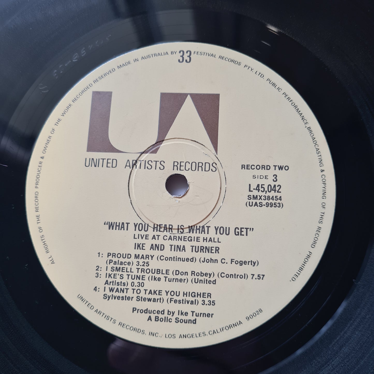 Ike & Tina Turner – "What You Hear Is What You Get" - Live At Carnegie Hall - 1971 - Vinyl Record 2LP