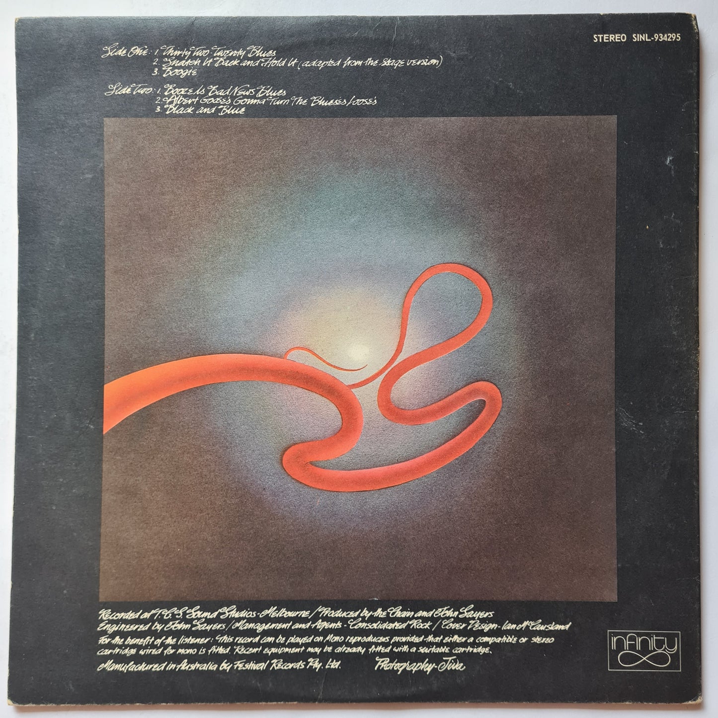 Chain – Toward The Blues - 1971 - Vinyl Record LP (OZ Rock Classic) Gatefold