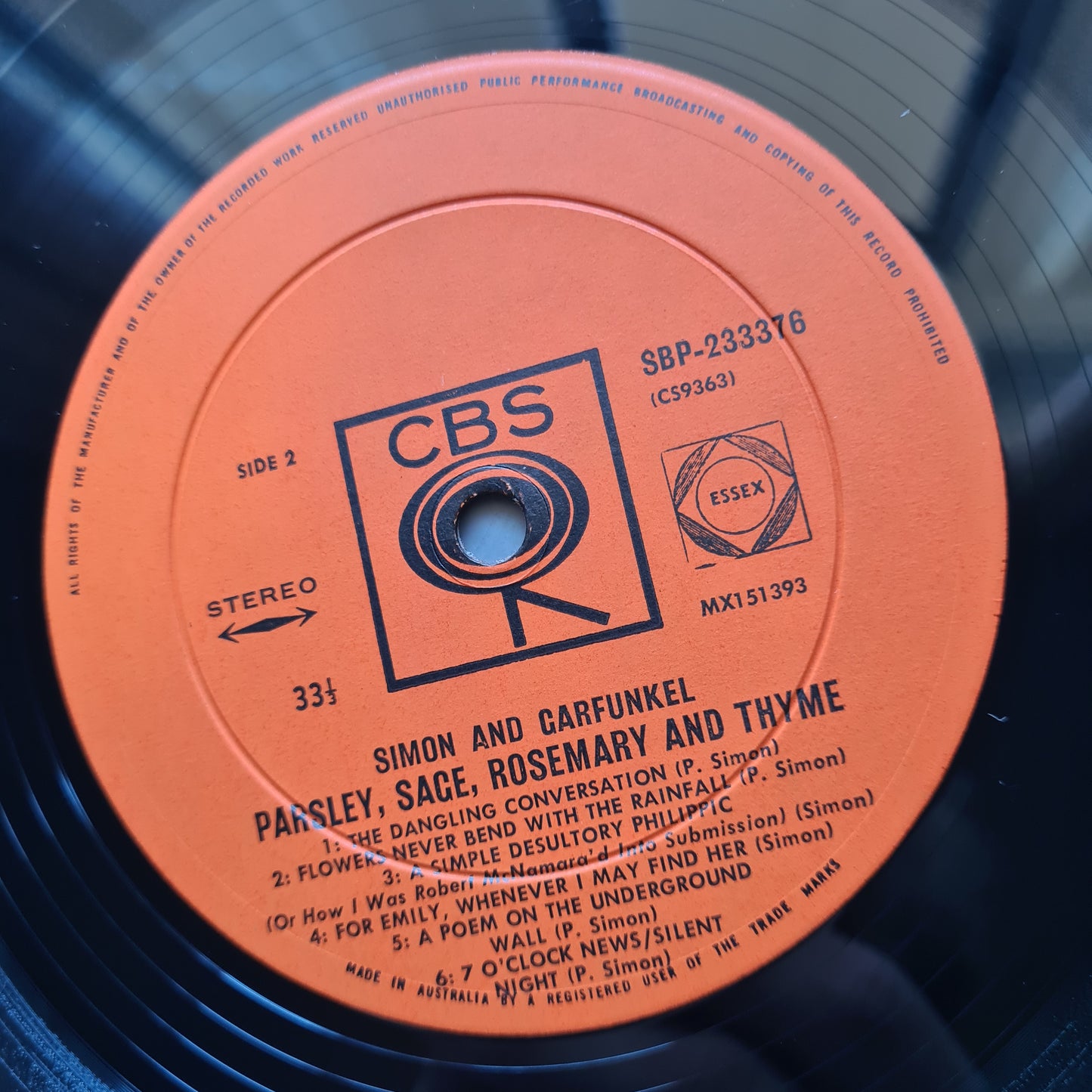 Simon & Garfunkel – Parsley, Sage, Rosemary & Thyme - 1966 - Vinyl Record LP (near mint)