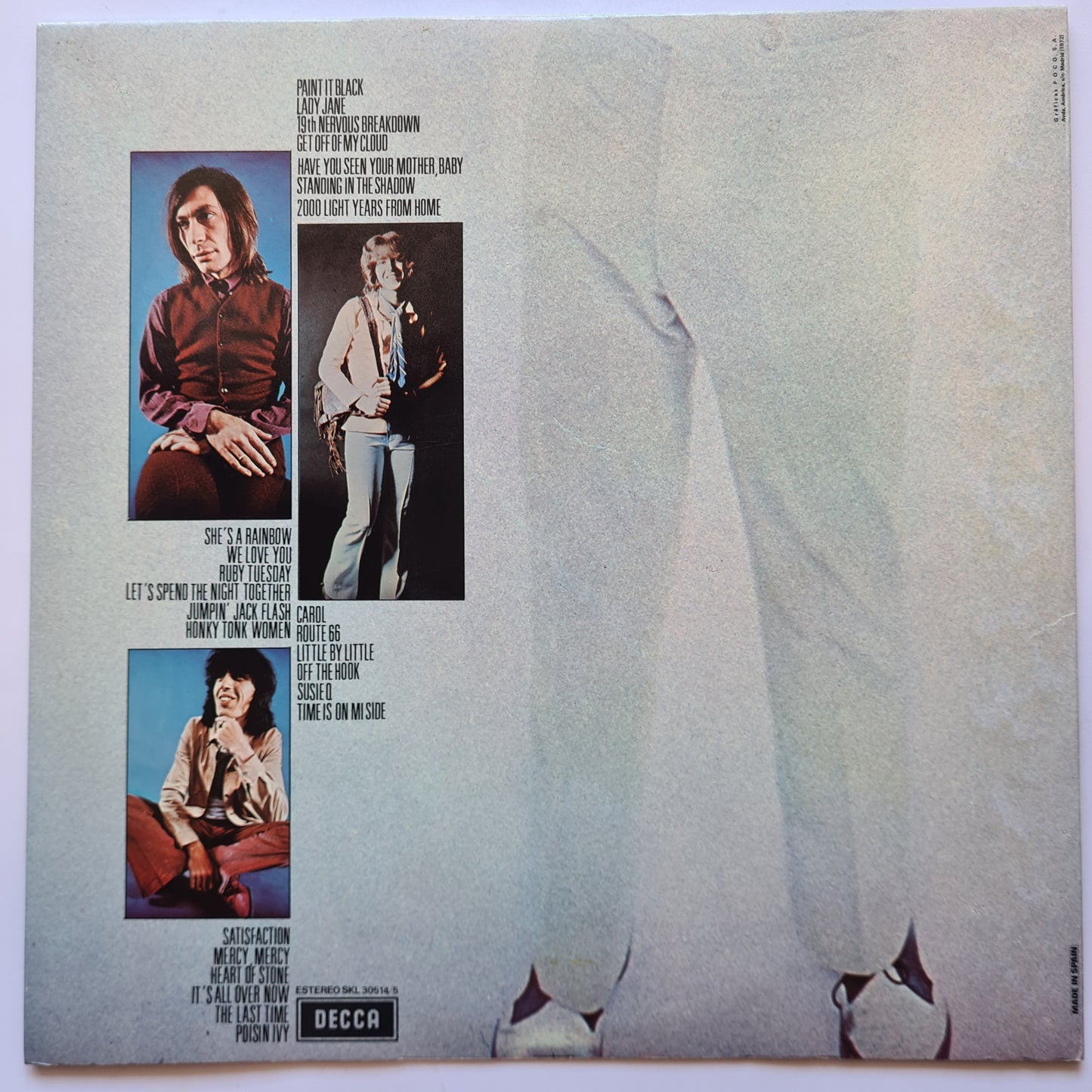 The Rolling Stones – Lo Mejor De The Rolling Stones - 1972 - 2LP Vinyl Record (EX condition)