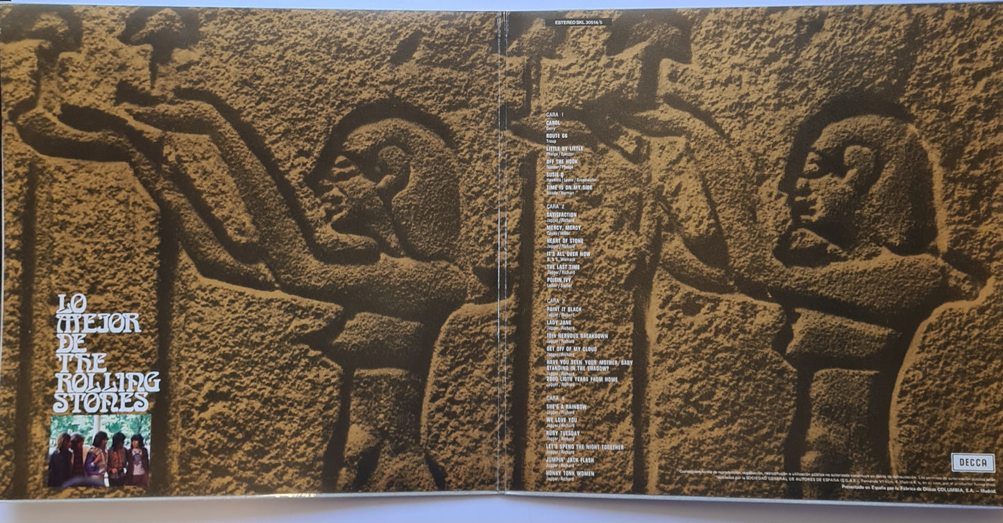 The Rolling Stones – Lo Mejor De The Rolling Stones - 1972 - 2LP Vinyl Record (EX condition)