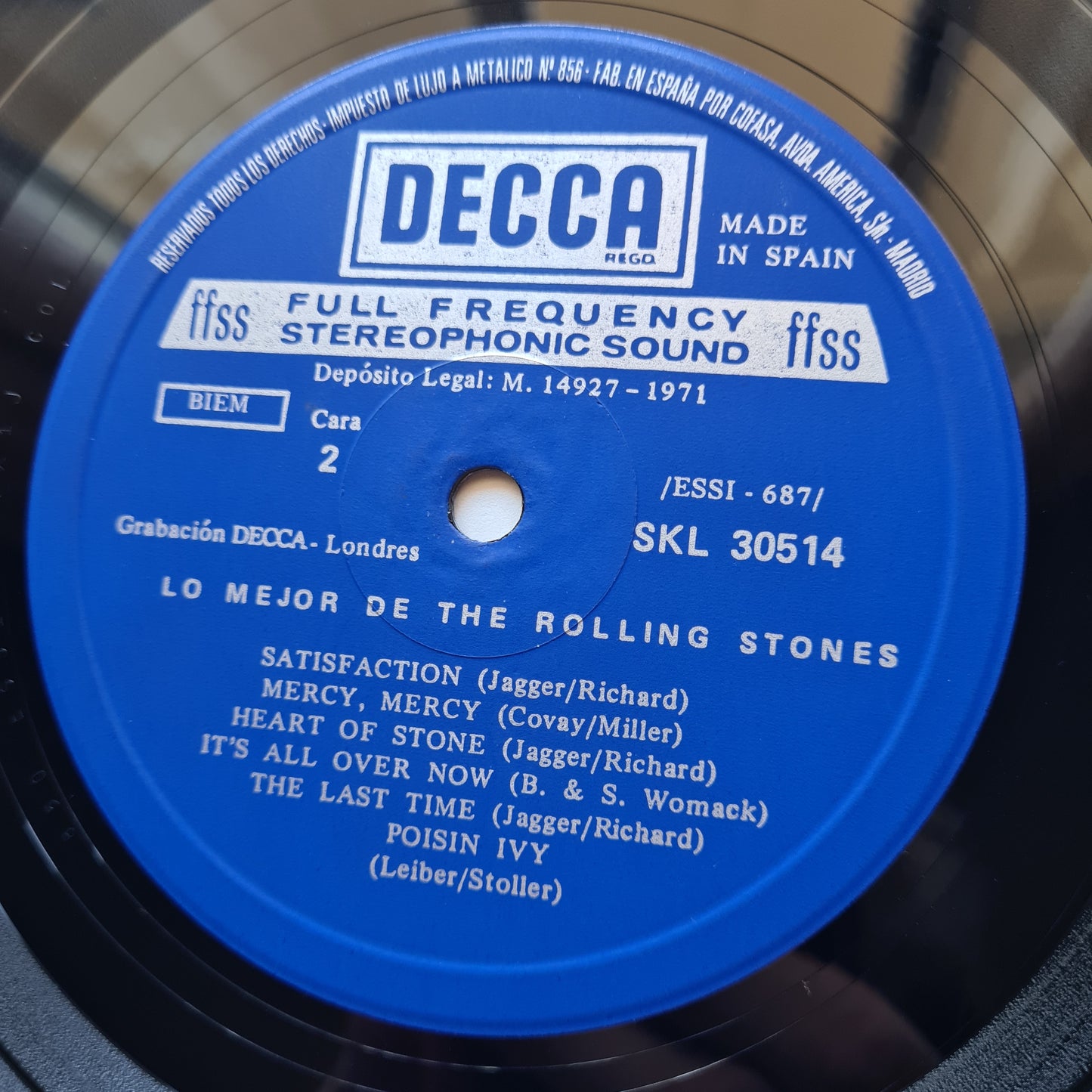 The Rolling Stones – Lo Mejor De The Rolling Stones - 1972 - 2LP Vinyl Record (EX condition)