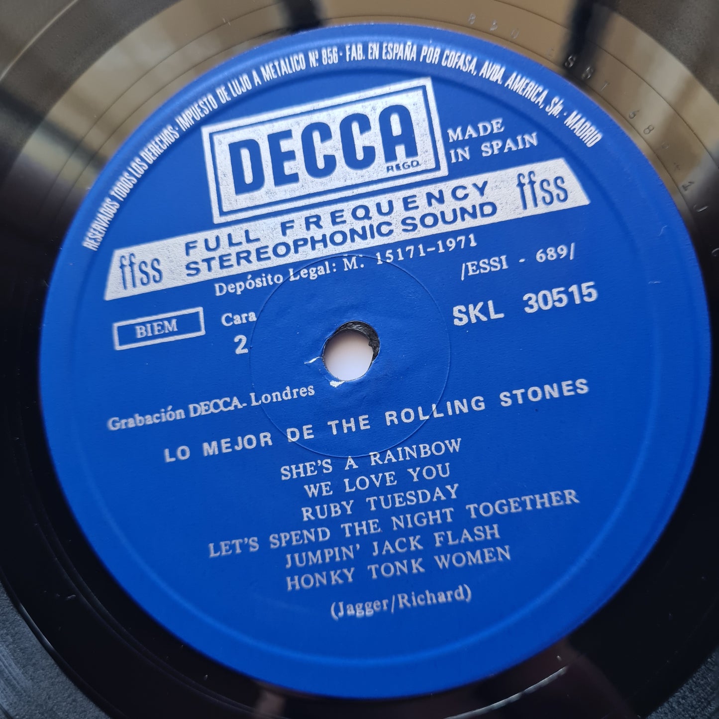 The Rolling Stones – Lo Mejor De The Rolling Stones - 1972 - 2LP Vinyl Record (EX condition)