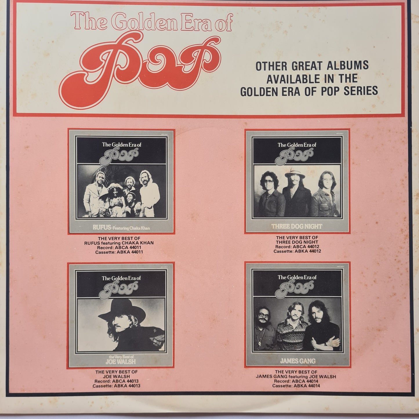 Joe Walsh (Eagles) – The Very Best Of Joe Walsh - 1977 - Vinyl Record LP (near mint)