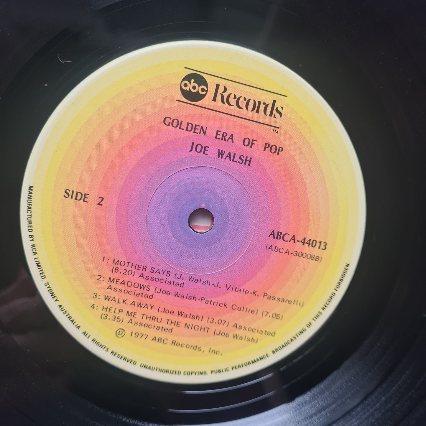 Joe Walsh (Eagles) – The Very Best Of Joe Walsh - 1977 - Vinyl Record LP (near mint)