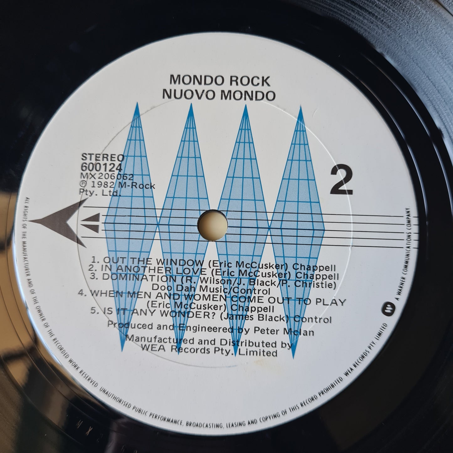 Mondo Rock – Nuovo Mondo - 1982 - Vinyl Record LP