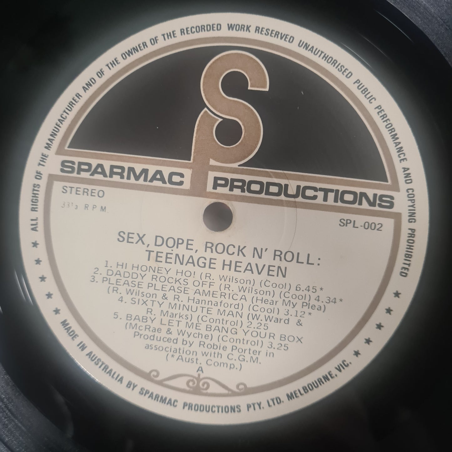 Daddy Cool – Sex, Dope, Rock'n'Roll: Teenage Heaven - 1972 - Gatefold Vinyl Record LP