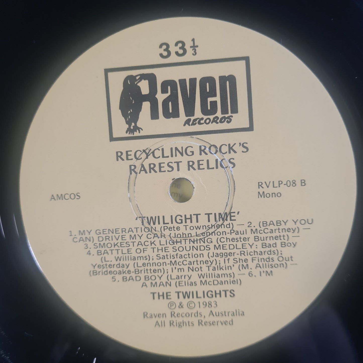 The Twilights (Glenn Shorrock) – Twilight Time: In Concert, Melbourne 66-67 - 1982 - Vinyl Record LP