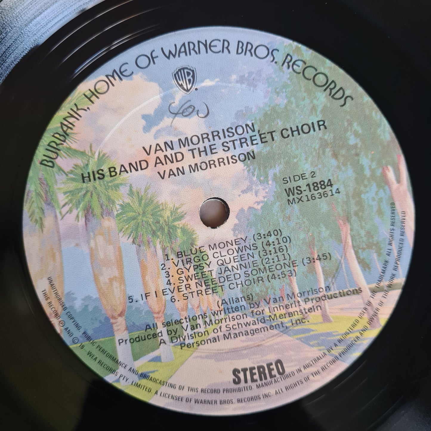 Van Morrison – His Band And The Street Choir - 1970 (Australian 70's Pressing) - Vinyl Record LP